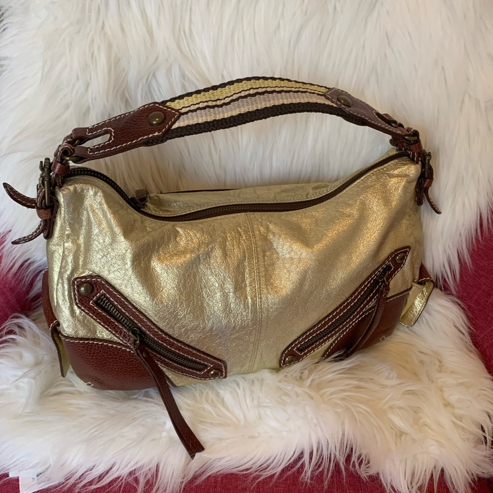 Authentic Isabella Fiore sporty gold purse.
